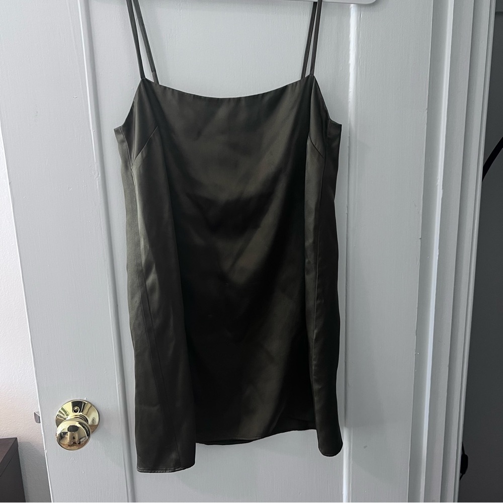Reformation Silk Green mini Dress (rare!)